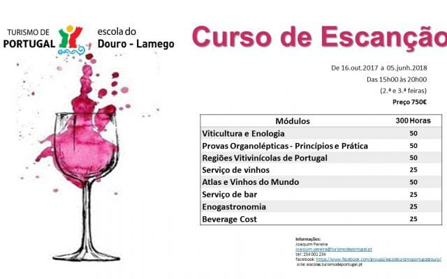 Curso de Escanção, Escola de Hotelaria e Turismo do Douro
