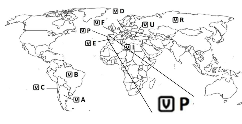 Simbolos punções Verallia no mundo inteiro