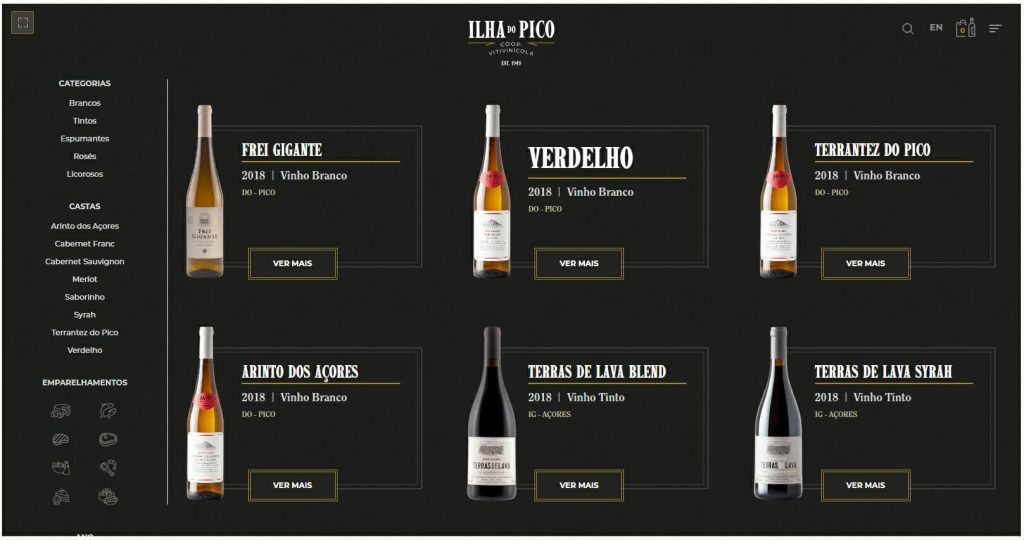 Loja on-line Pico Wines